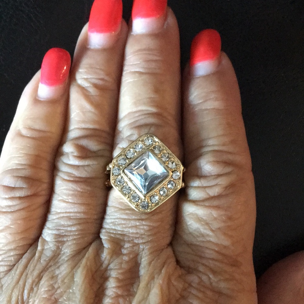 New Badgley Mischka Pave & Crystal Ring